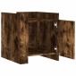 vidaXL Κομοδίνο Καπνιστή Δρυς 45x50x50 εκ. από Επεξεργασμένο Ξύλο