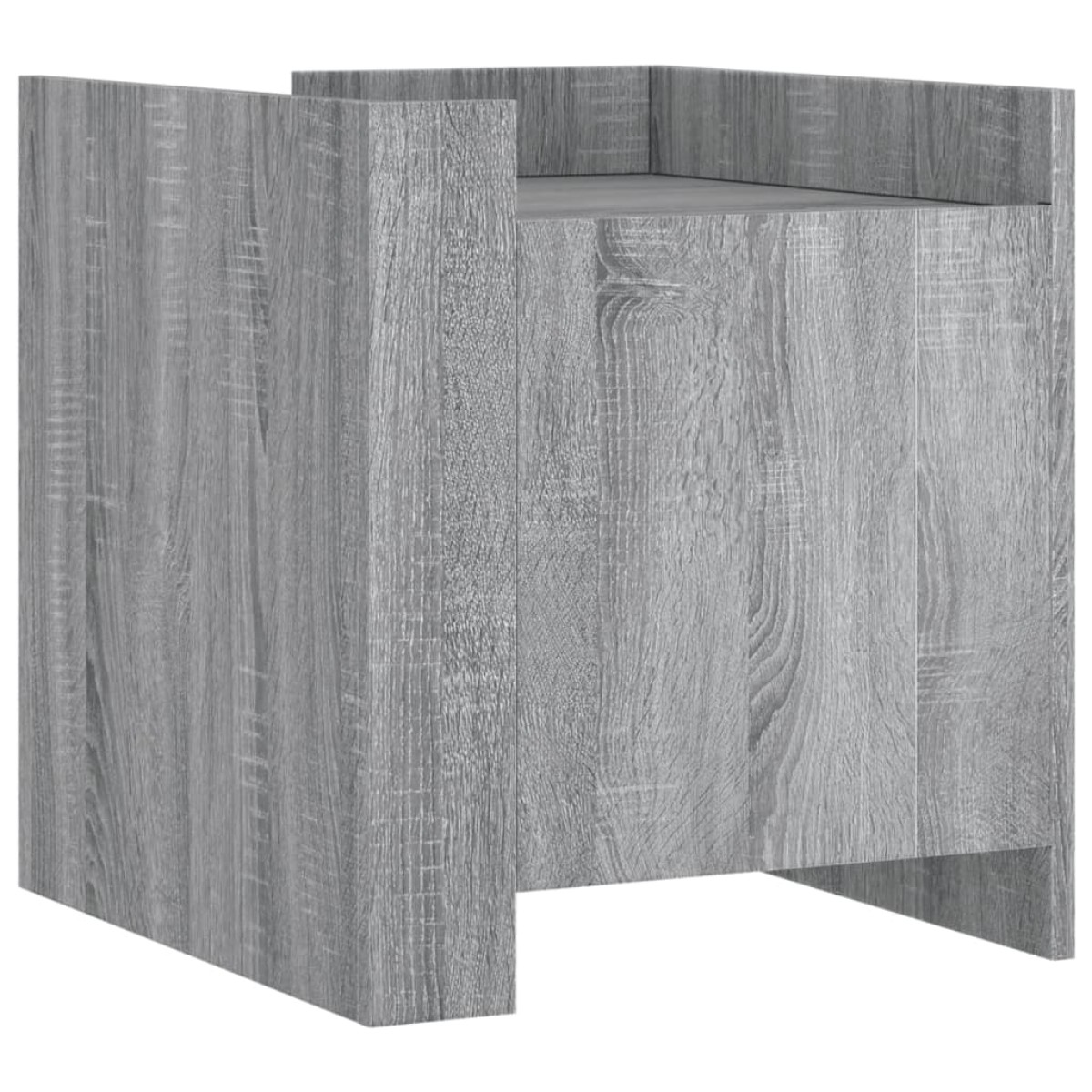 vidaXL Κομοδίνο Sonoma Γκρι 45x50x50 εκ. από Επεξεργασμένο Ξύλο