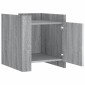 vidaXL Κομοδίνο Sonoma Γκρι 45x50x50 εκ. από Επεξεργασμένο Ξύλο