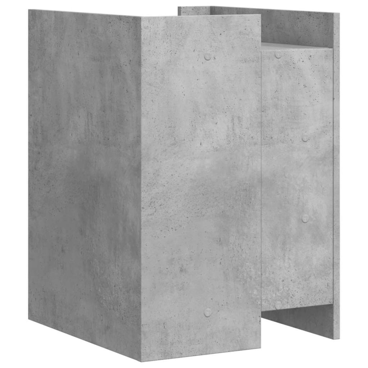 vidaXL Κομοδίνο Γκρι Σκυροδέματος 45x50x65 εκ. από Επεξεργασμένο Ξύλο