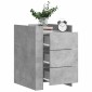 vidaXL Κομοδίνο Γκρι Σκυροδέματος 45x50x65 εκ. από Επεξεργασμένο Ξύλο