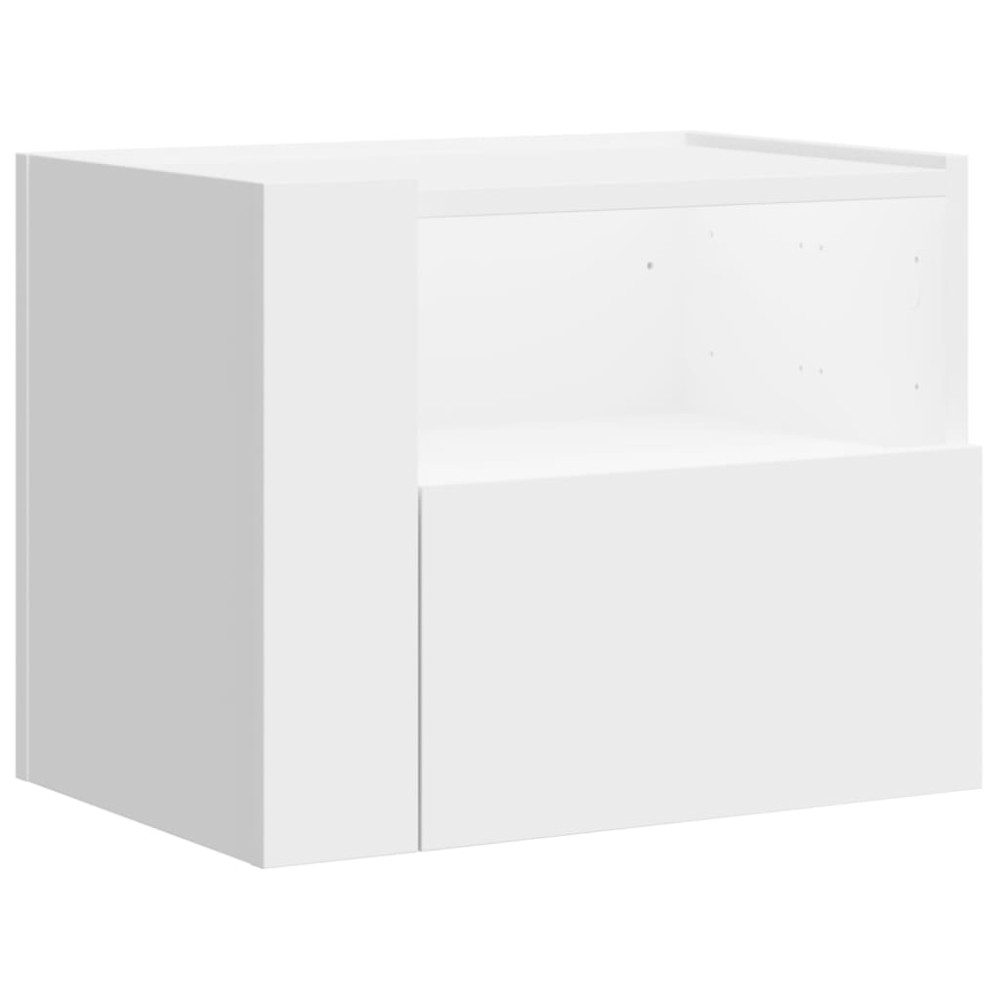 vidaXL Κομοδίνο Επιτοίχιο Λευκά 45x30x35 εκ.
