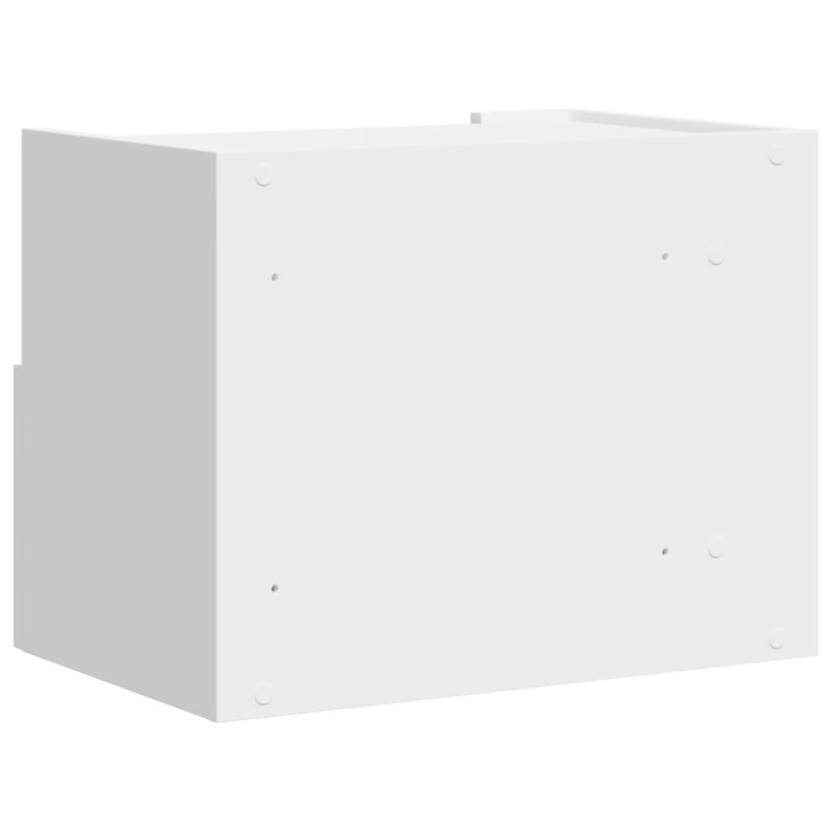 vidaXL Κομοδίνο Επιτοίχιο Λευκά 45x30x35 εκ.
