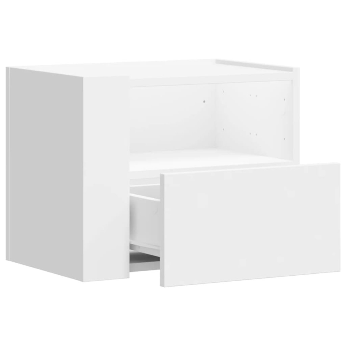 vidaXL Κομοδίνο Επιτοίχιο Λευκά 45x30x35 εκ.