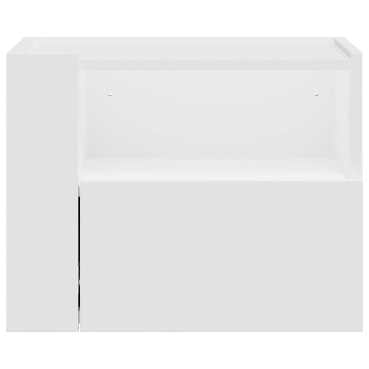 vidaXL Κομοδίνα Επιτοίχια 2 τεμ. Λευκά 45x30x35 εκ.