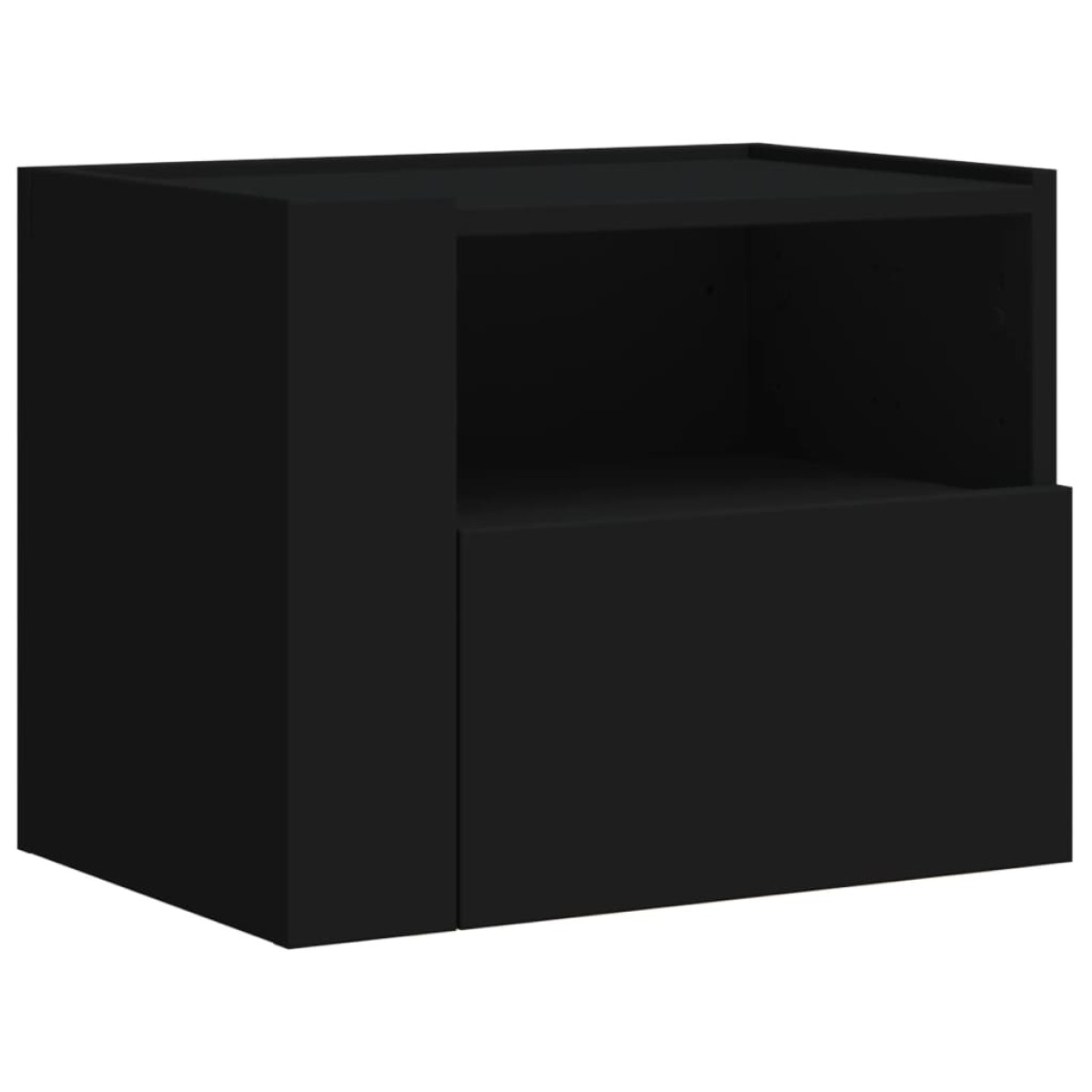 vidaXL Κομοδίνα Επιτοίχια 2 τεμ. Μαύρα 45x30x35 εκ.