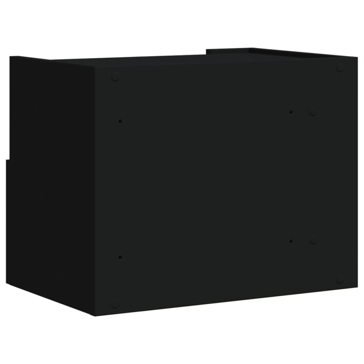 vidaXL Κομοδίνα Επιτοίχια 2 τεμ. Μαύρα 45x30x35 εκ.