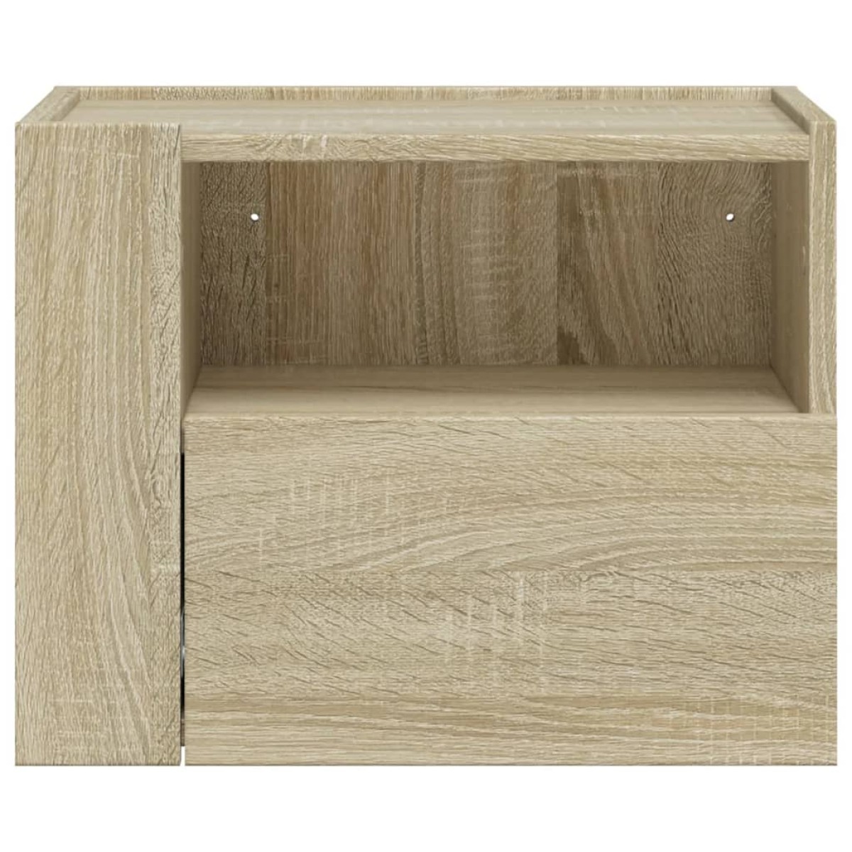 vidaXL Κομοδίνα Επιτοίχια 2 τεμ. Sonoma Δρυς 45x30x35 εκ.