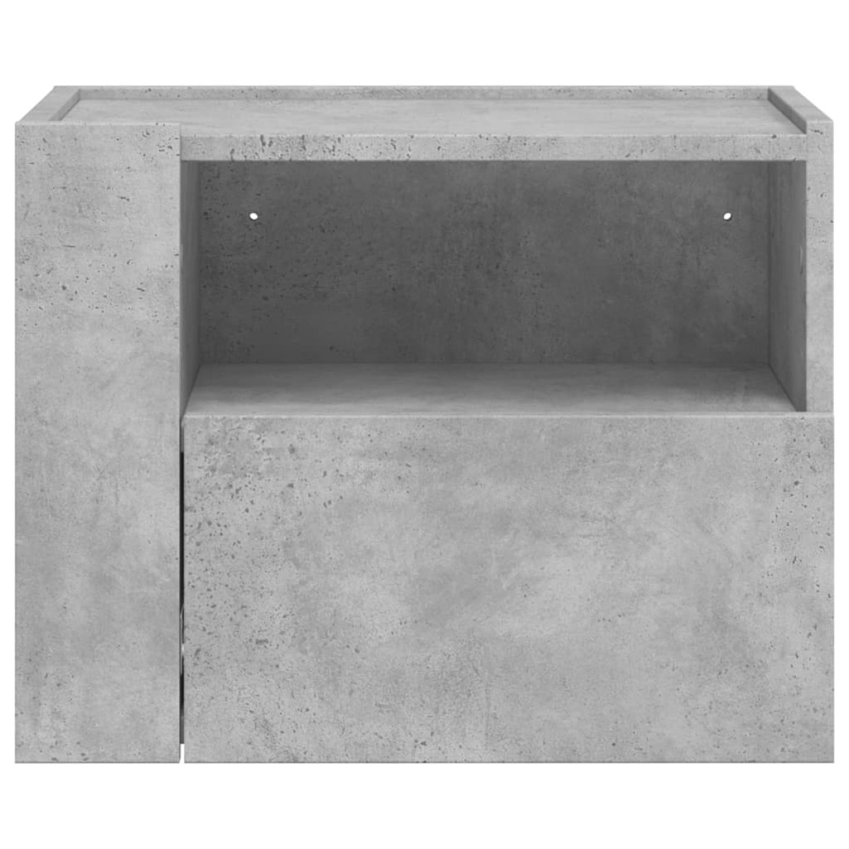 vidaXL Κομοδίνο Επιτοίχιο Γκρι Σκυροδέματος 45x30x35 εκ.