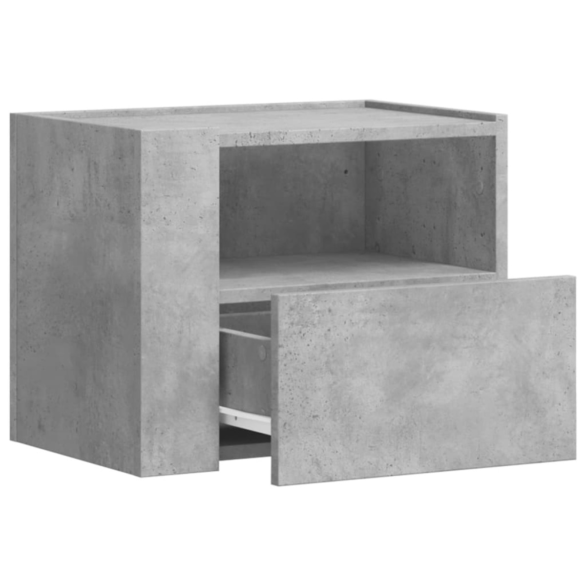 vidaXL Κομοδίνο Επιτοίχιο Γκρι Σκυροδέματος 45x30x35 εκ.