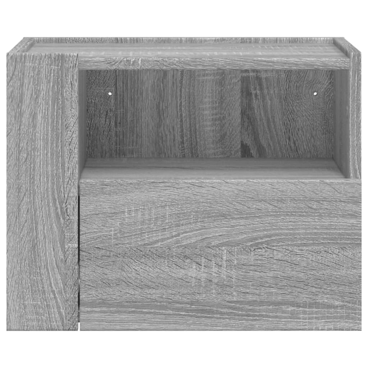 vidaXL Κομοδίνα Επιτοίχια 2 τεμ. Γκρι Sonoma 45x30x35 εκ.