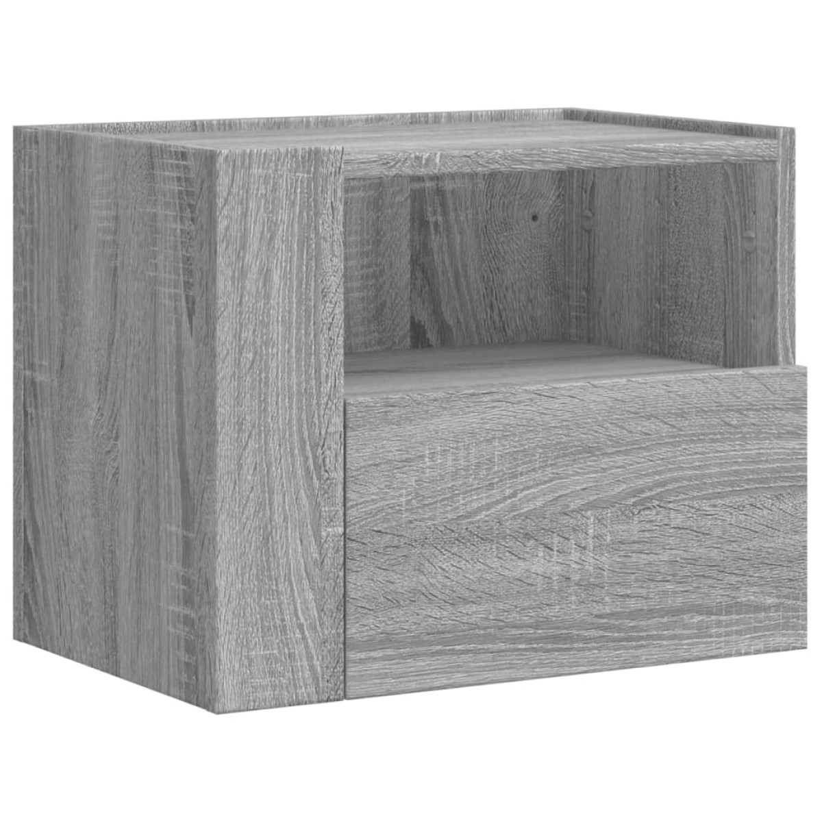 vidaXL Κομοδίνα Επιτοίχια 2 τεμ. Γκρι Sonoma 45x30x35 εκ.