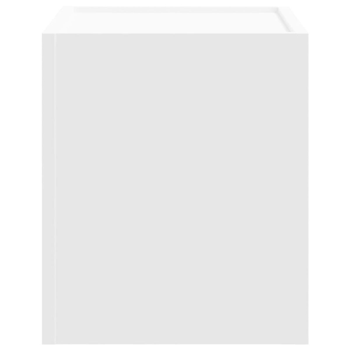 vidaXL Κομοδίνο Επιτοίχιο Λευκά 45x30x35 εκ.