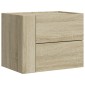 vidaXL Κομοδίνα Επιτοίχιο Sonoma Δρυς 45x30x35 εκ.