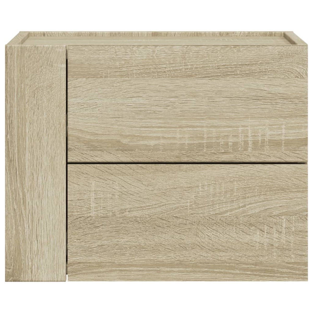 vidaXL Κομοδίνα Επιτοίχιο Sonoma Δρυς 45x30x35 εκ.