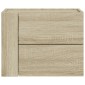 vidaXL Κομοδίνα Επιτοίχιο Sonoma Δρυς 45x30x35 εκ.
