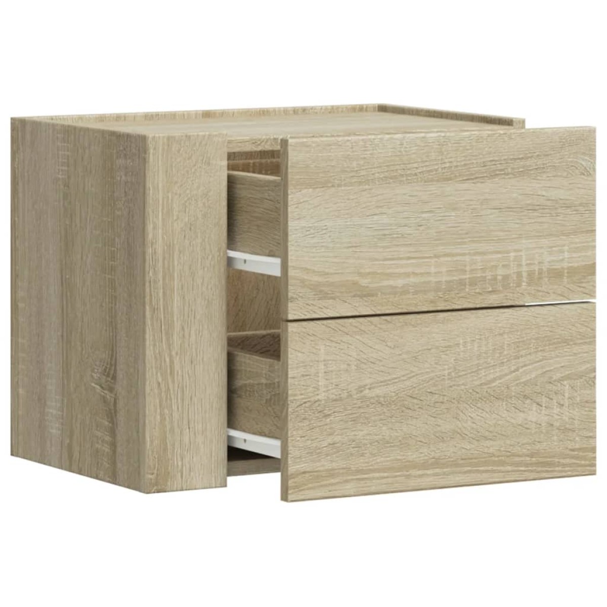 vidaXL Κομοδίνα Επιτοίχιο Sonoma Δρυς 45x30x35 εκ.
