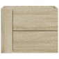 vidaXL Κομοδίνα Επιτοίχια 2 τεμ. Sonoma Δρυς 45x30x35 εκ.
