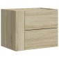 vidaXL Κομοδίνα Επιτοίχια 2 τεμ. Sonoma Δρυς 45x30x35 εκ.