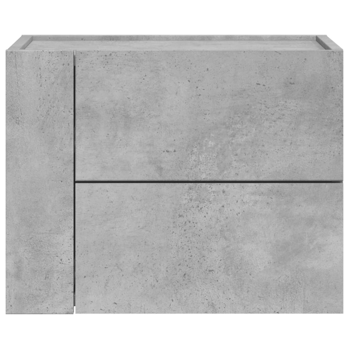 vidaXL Κομοδίνο Επιτοίχιο Γκρι Σκυροδέματος 45x30x35 εκ.