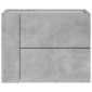 vidaXL Κομοδίνο Επιτοίχιο Γκρι Σκυροδέματος 45x30x35 εκ.