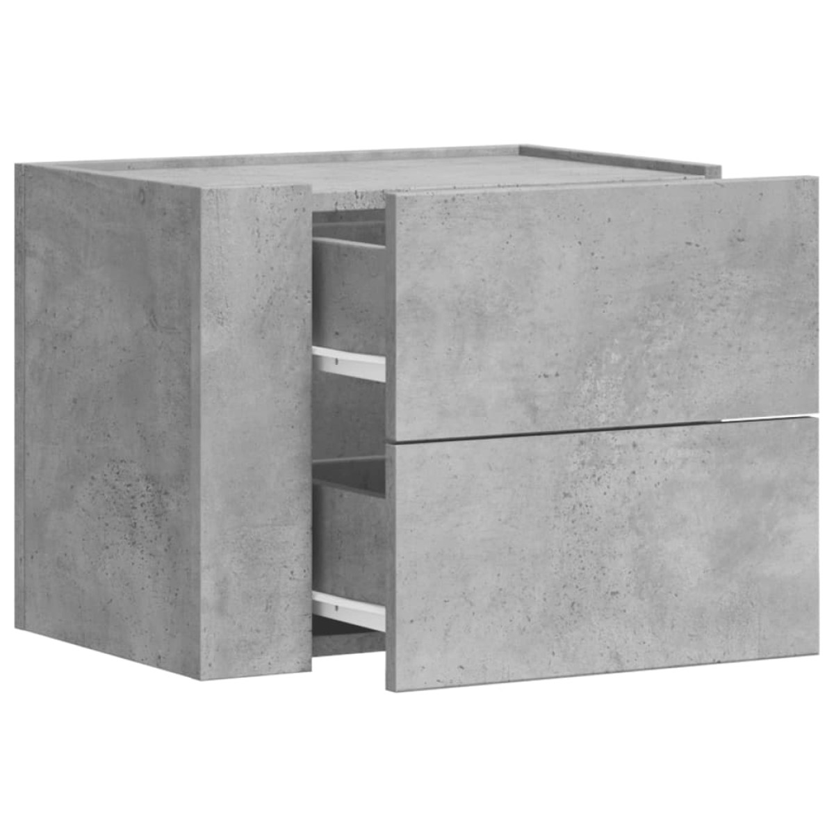 vidaXL Κομοδίνο Επιτοίχιο Γκρι Σκυροδέματος 45x30x35 εκ.