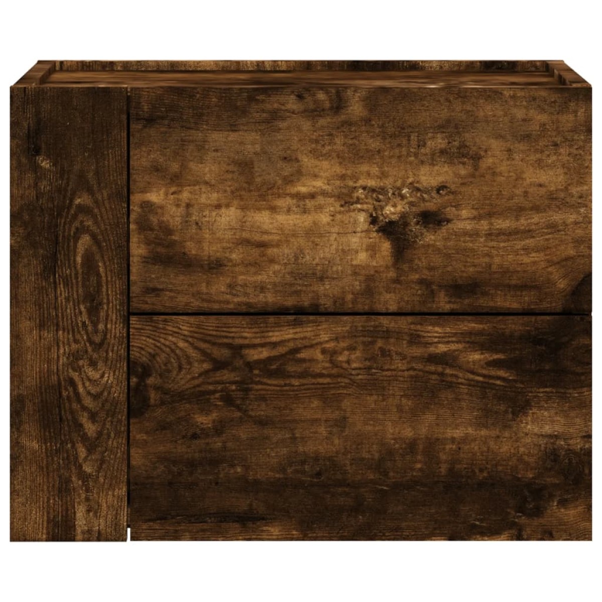 vidaXL Κομοδίνο Επιτοίχιο Καπνιστή Δρυς 45x30x35 εκ.