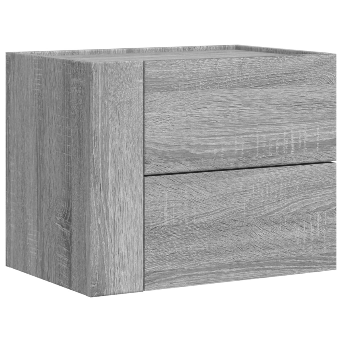 vidaXL Κομοδίνα Επιτοίχια Γκρι Sonoma 45x30x35 εκ.