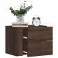 vidaXL Κομοδίνο Επιτοίχιο Καφέ Δρυς 45x30x35 εκ.