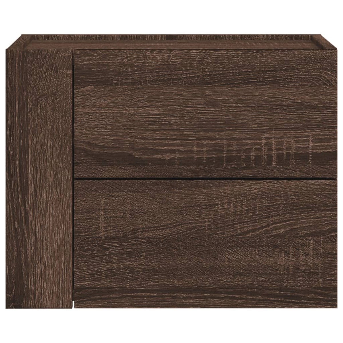 vidaXL Κομοδίνο Επιτοίχιο Καφέ Δρυς 45x30x35 εκ.