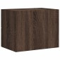 vidaXL Κομοδίνο Επιτοίχιο Καφέ Δρυς 45x30x35 εκ.