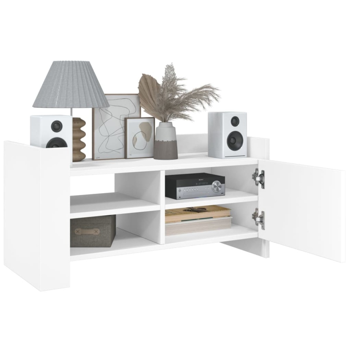 vidaXL Έπιπλο Τηλεόρασης Λευκό 80x35x40 εκ. Επεξεργασμένο Ξύλο