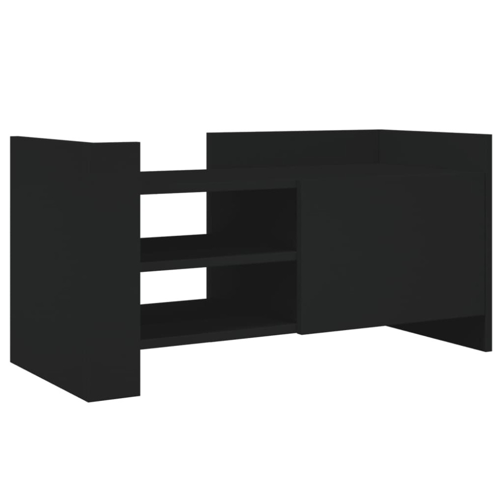 vidaXL Έπιπλο Τηλεόρασης Μαύρο 80x35x40 εκ. Επεξεργασμένο Ξύλο