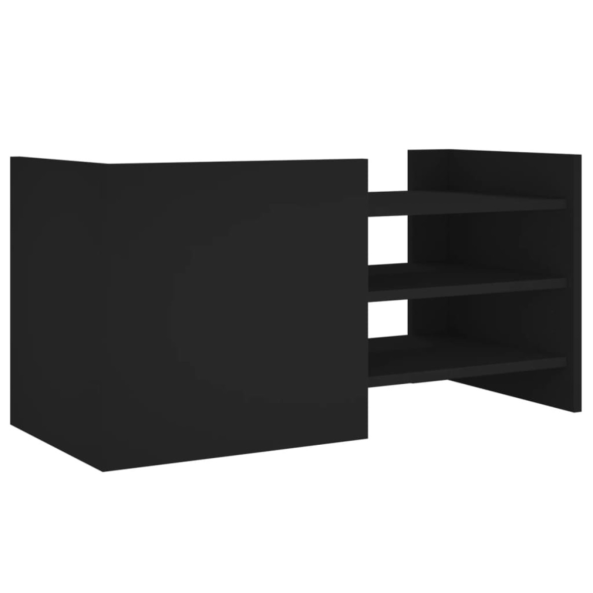 vidaXL Έπιπλο Τηλεόρασης Μαύρο 80x35x40 εκ. Επεξεργασμένο Ξύλο