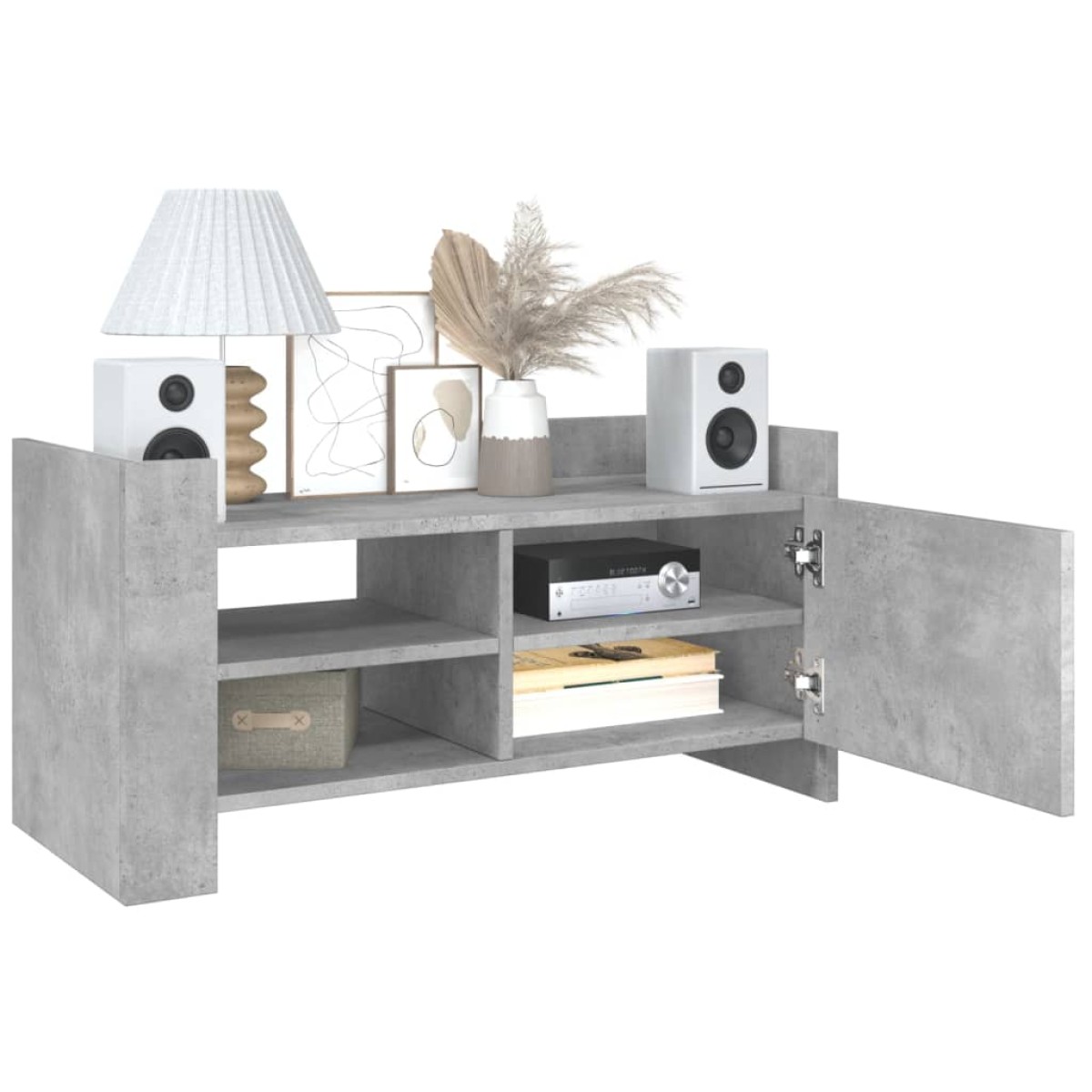 vidaXL Έπιπλο Τηλεόρασης Γκρι Σκυρ. 80x35x40 εκ. Επεξ. Ξύλο