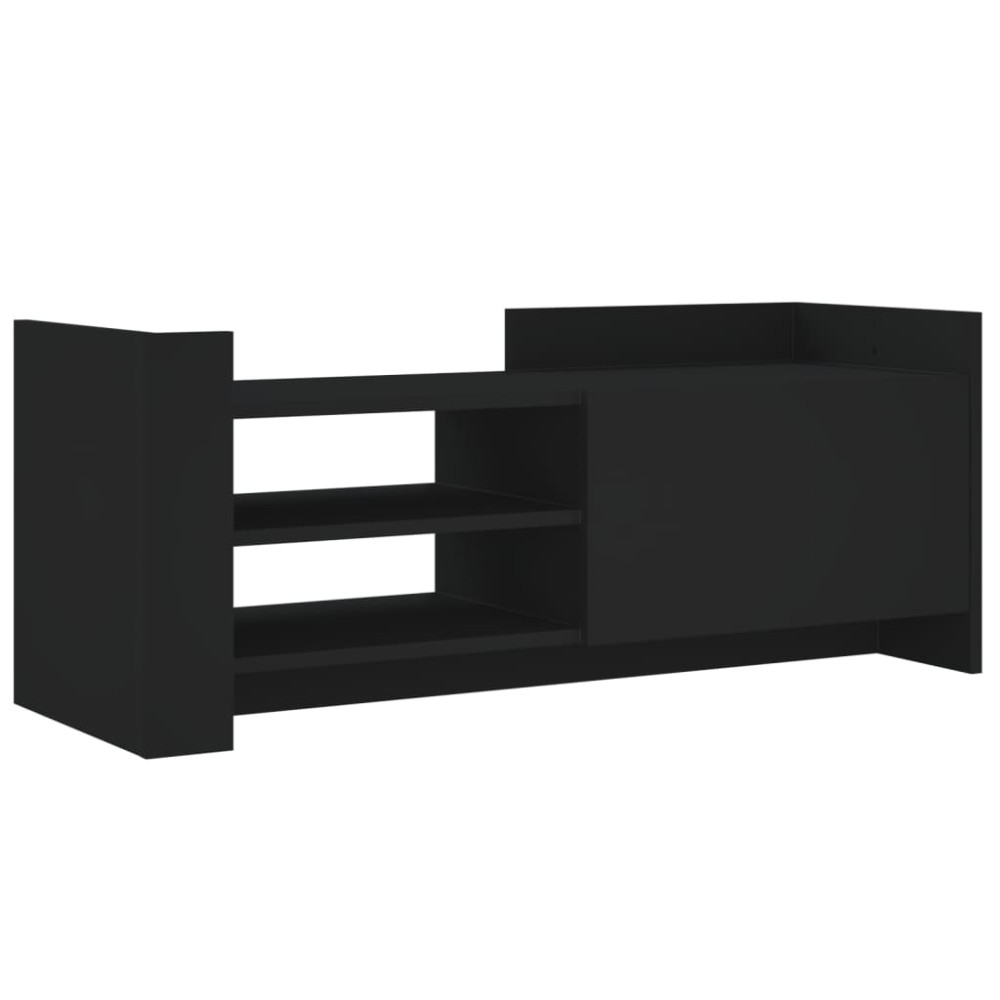 vidaXL Έπιπλο Τηλεόρασης Μαύρο 100 x 35 x 40 εκ. Επεξ. Ξύλο