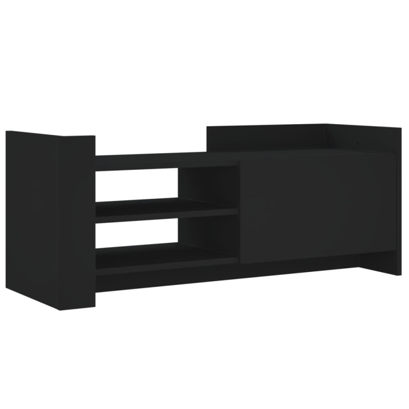 vidaXL Έπιπλο Τηλεόρασης Μαύρο 100 x 35 x 40 εκ. Επεξ. Ξύλο
