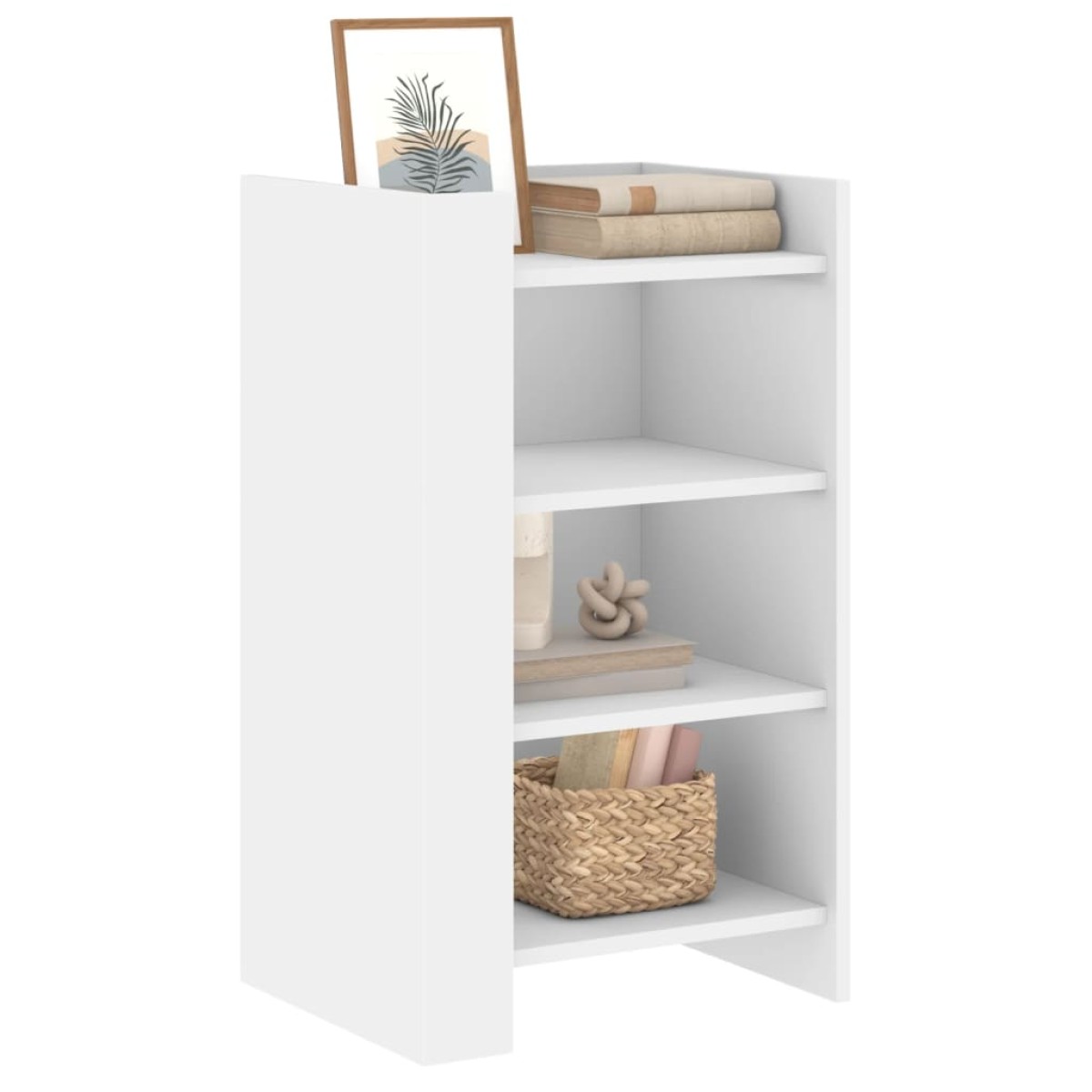 vidaXL Συρταριέρα Λευκή 45x35x75 εκ. από Επεξεργασμένο Ξύλο