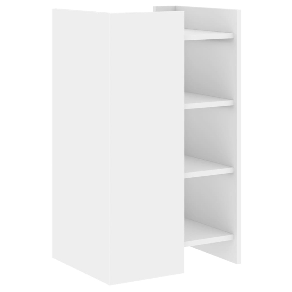 vidaXL Συρταριέρα Λευκή 45x35x75 εκ. από Επεξεργασμένο Ξύλο