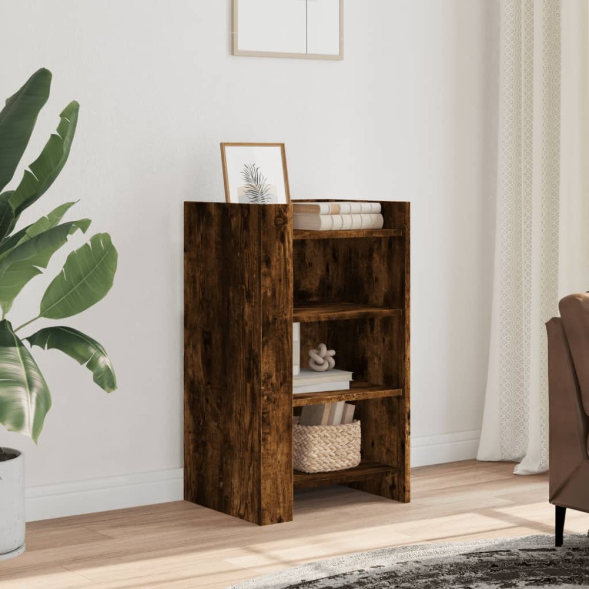 vidaXL Συρταριέρα Καπνιστή Δρυς 45x35x75 εκ. από Επεξεργ. Ξύλο