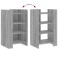 vidaXL Ραφιέρα Γκρι Sonoma 45x35x75 εκ. από Επεξεργασμένο Ξύλο