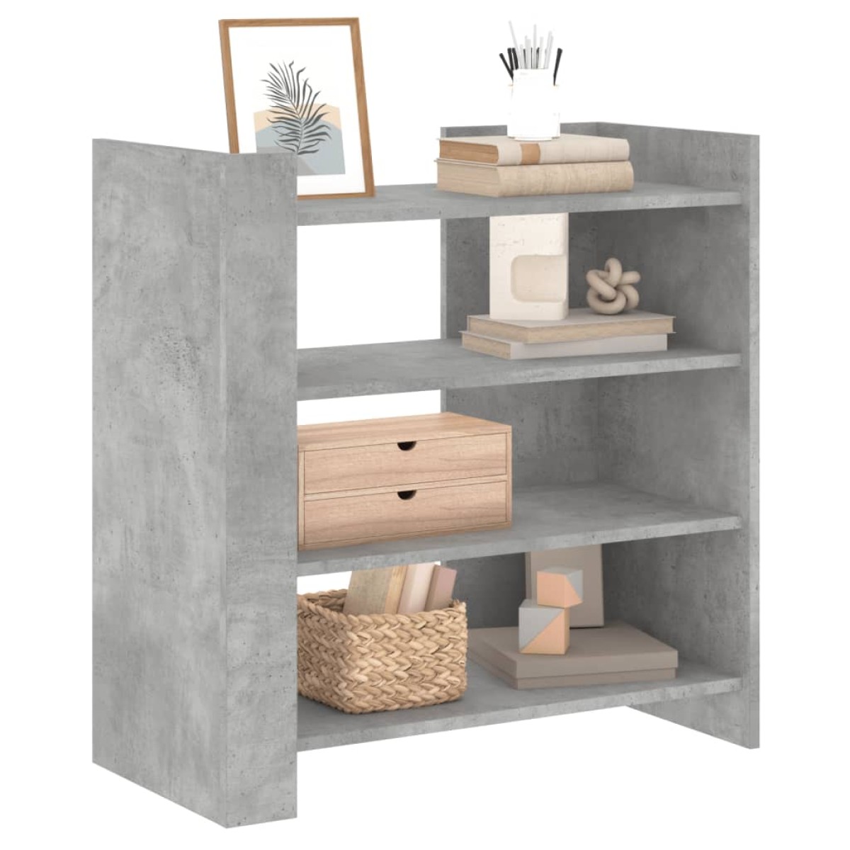 vidaXL Ντουλάπι Γκρι Σκυροδέματος 73,5x35x75 εκ. Επεξεργασμένο Ξύλο