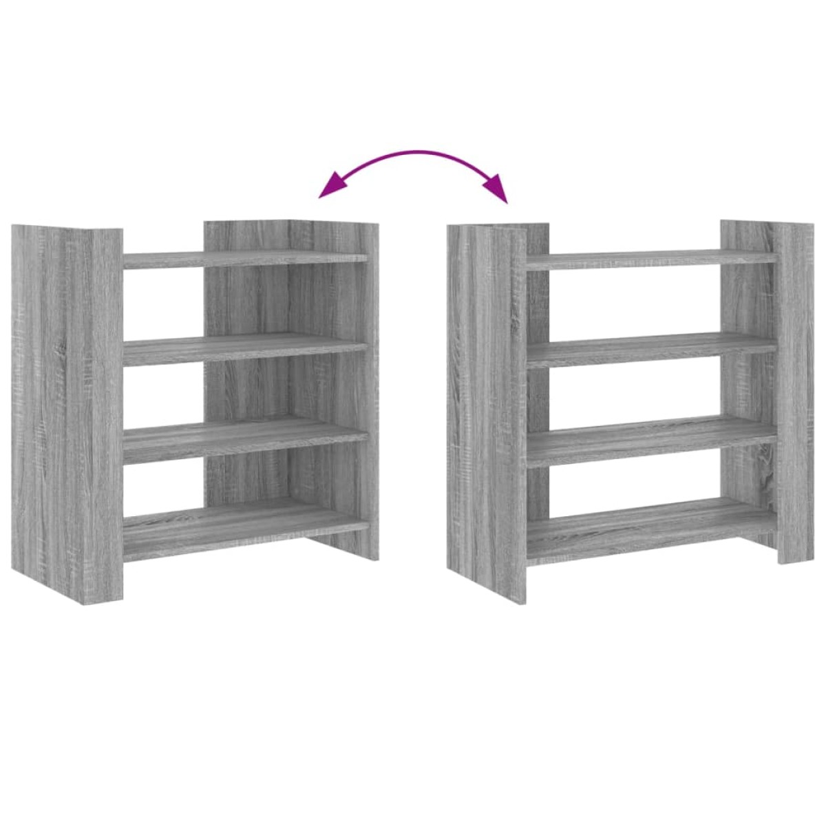 vidaXL Ντουλάπι Γκρι Sonoma 73,5x35x75 εκ. από Επεξεργασμένο Ξύλο