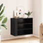 vidaXL Ντουλάπι Τοίχου Μαύρο 75x35x60 εκ. από Επεξεργασμένο Ξύλο