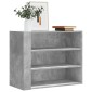 vidaXL Ντουλάπι Τοίχου Γκρι Σκυρ. 75x35x60 εκ. Επεξεργασμένο Ξύλο