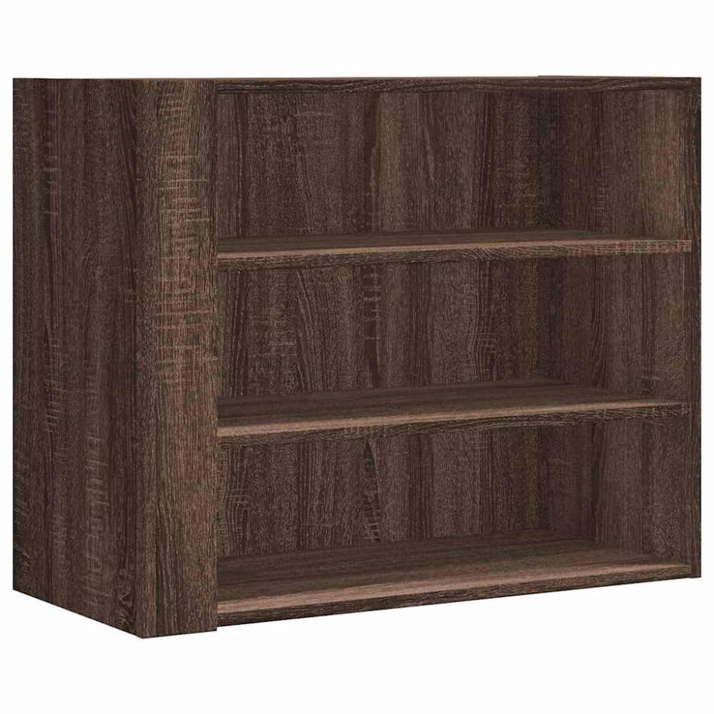vidaXL Ντουλάπι Τοίχου Καφέ Δρυς 75x35x60 εκ. Επεξεργασμένο Ξύλο