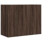 vidaXL Ντουλάπι Τοίχου Καφέ Δρυς 75x35x60 εκ. Επεξεργασμένο Ξύλο