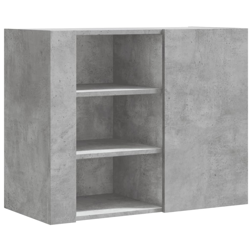 vidaXL Ντουλάπι Τοίχου Γκρι Σκυρ. 75x35x60 εκ. Επεξεργασμένο Ξύλο