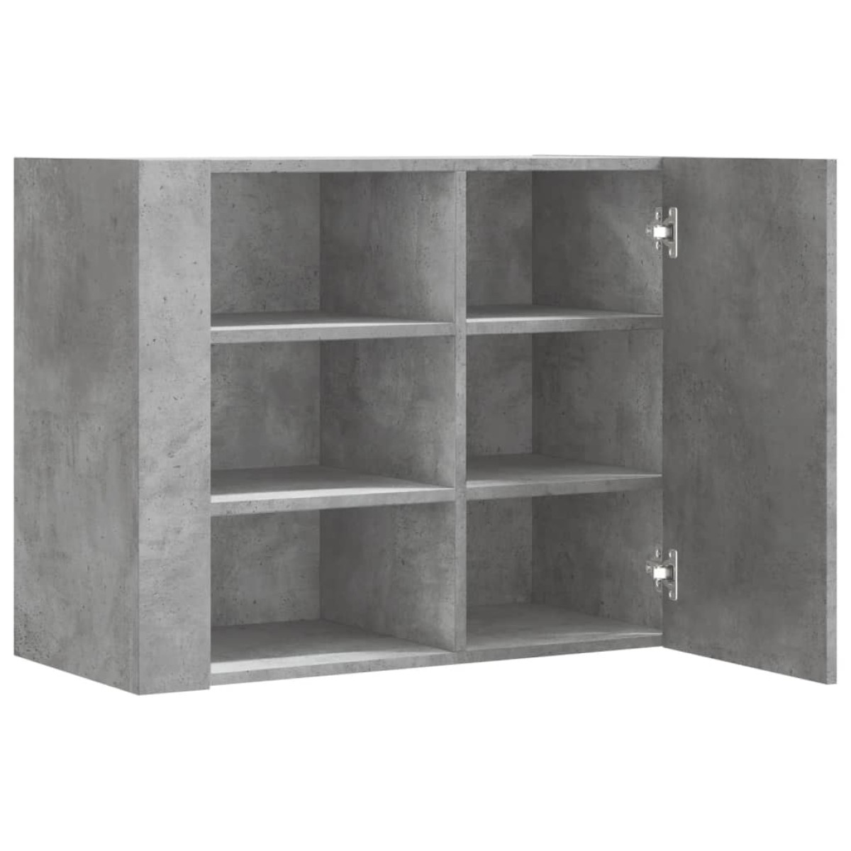 vidaXL Ντουλάπι Τοίχου Γκρι Σκυρ. 75x35x60 εκ. Επεξεργασμένο Ξύλο