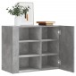 vidaXL Ντουλάπι Τοίχου Γκρι Σκυρ. 75x35x60 εκ. Επεξεργασμένο Ξύλο
